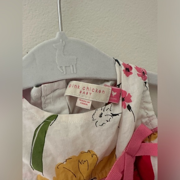 ✨SOLD✨ Pink Chicken Floral Dress - Picture 7 of 9